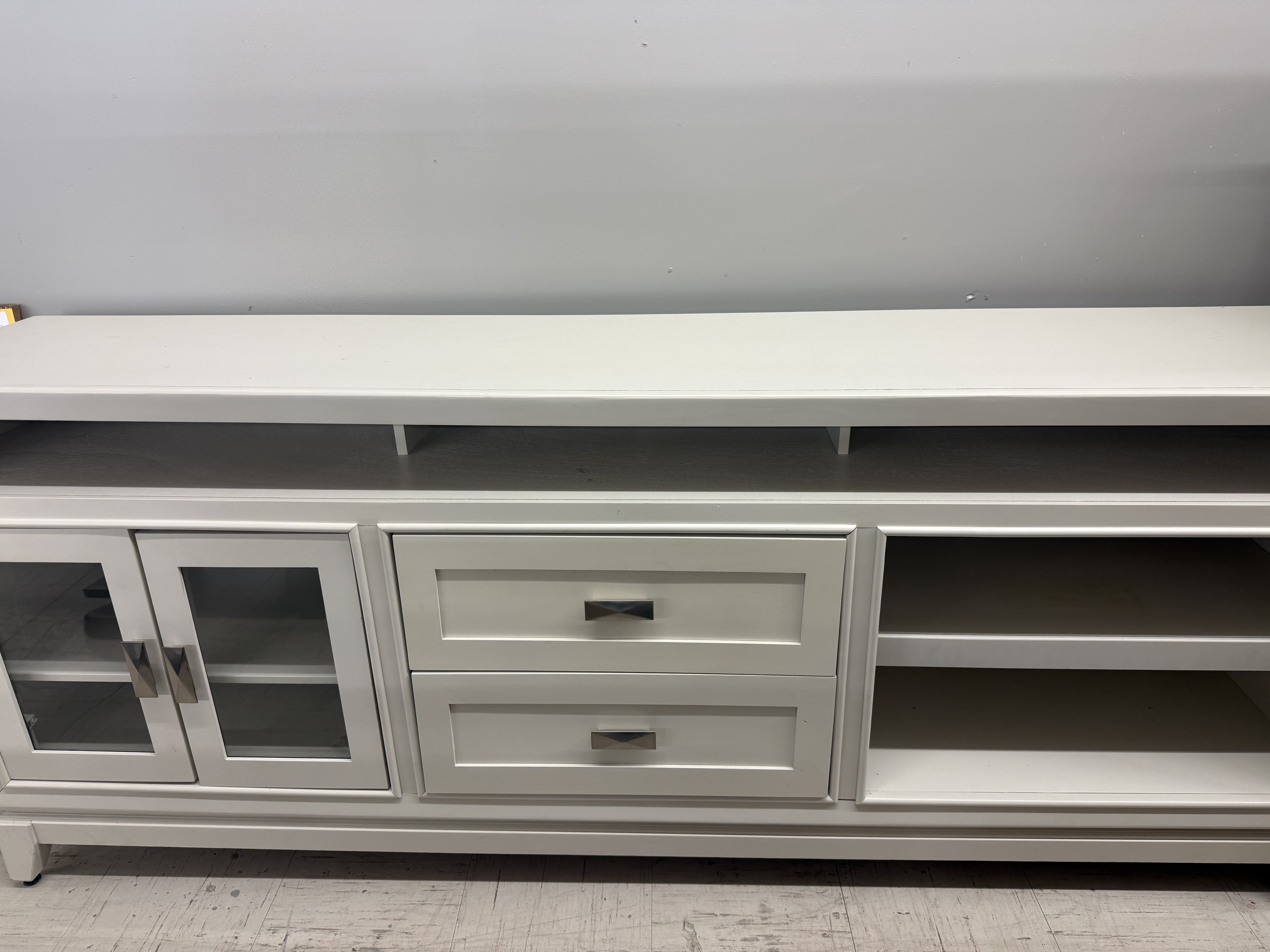 White TV Console - Pre-loved furniture Central Florida