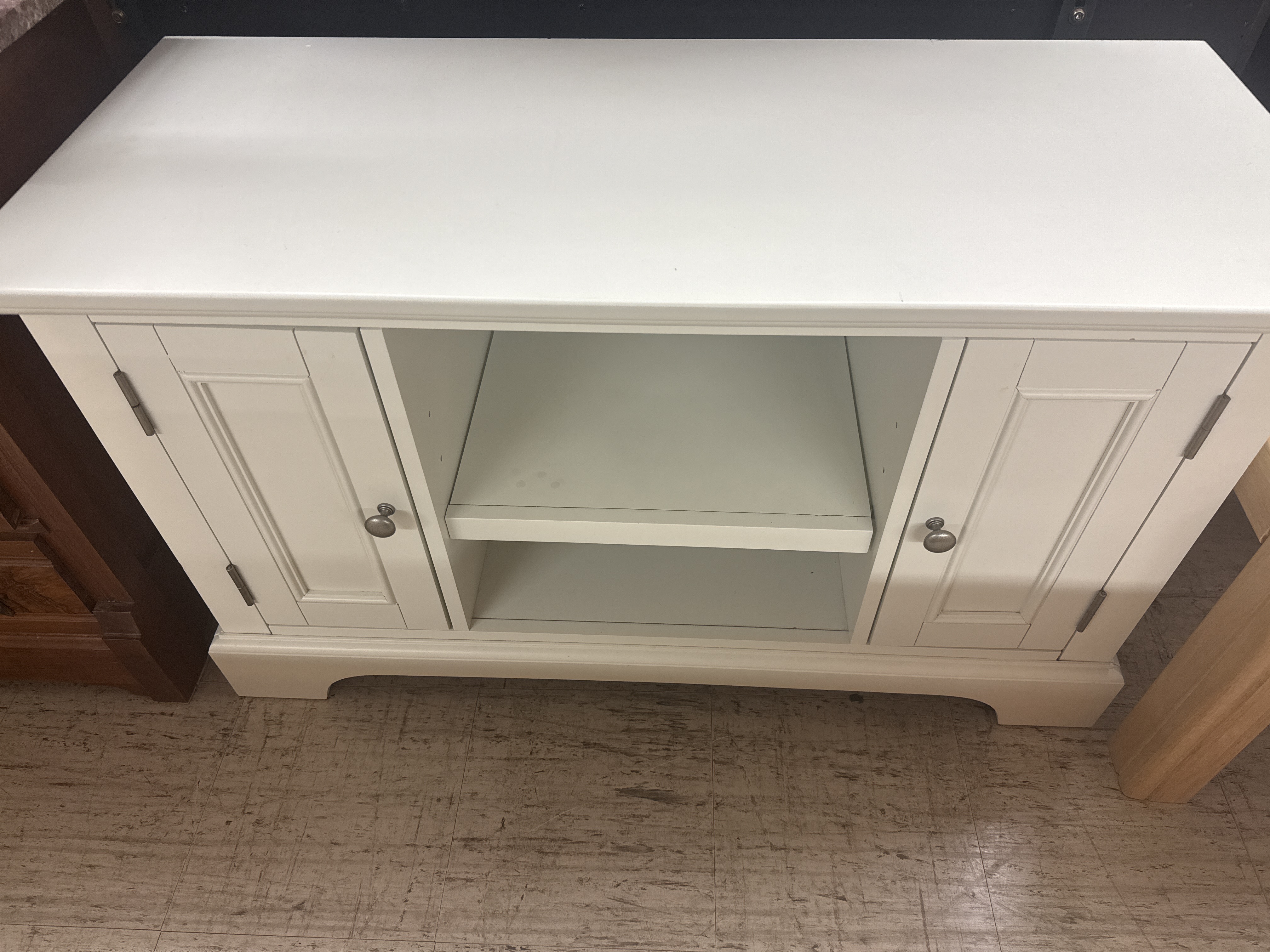 White TV Console - Pre-loved furniture Central Florida