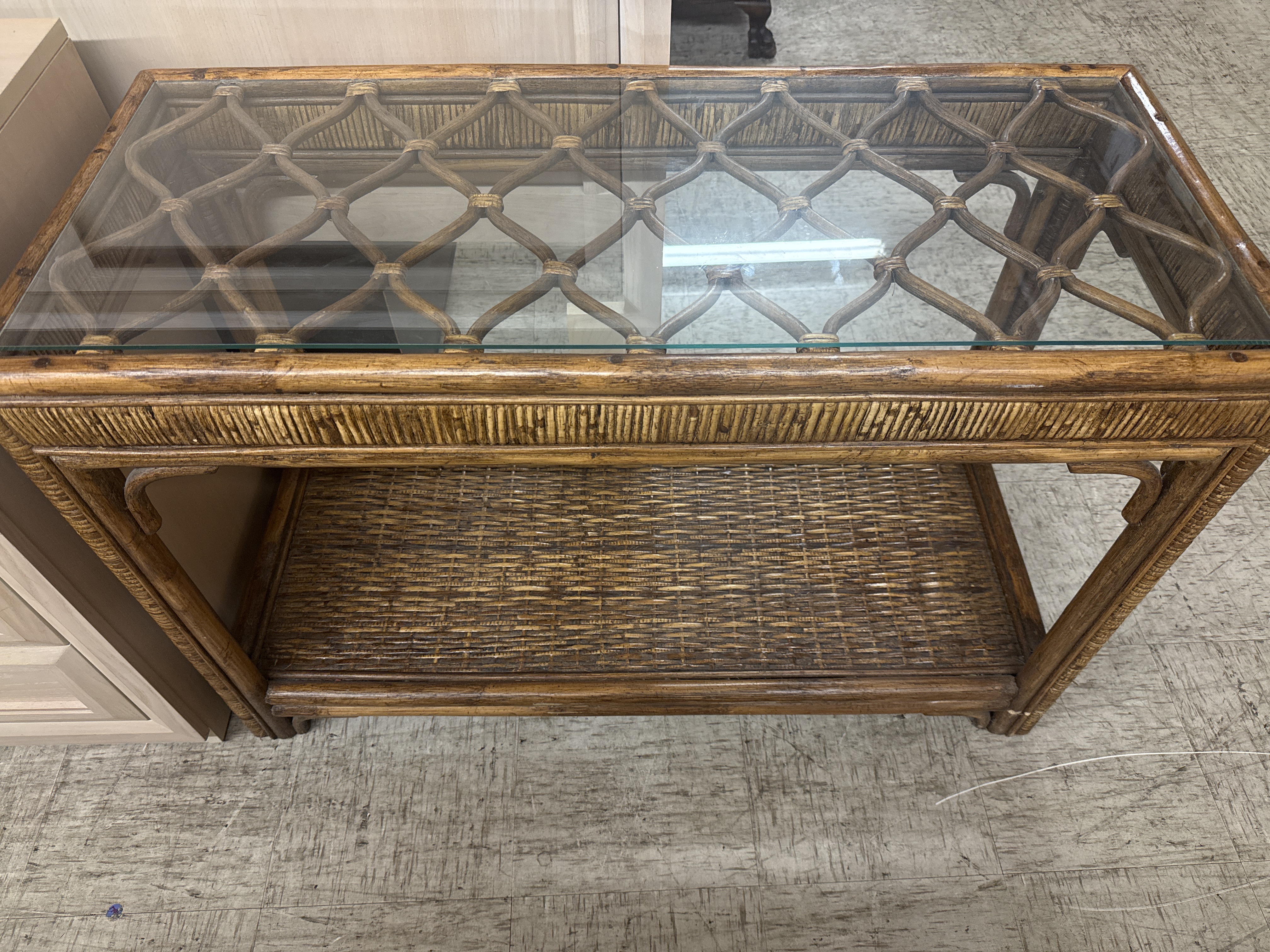 Rattan Sofa Table