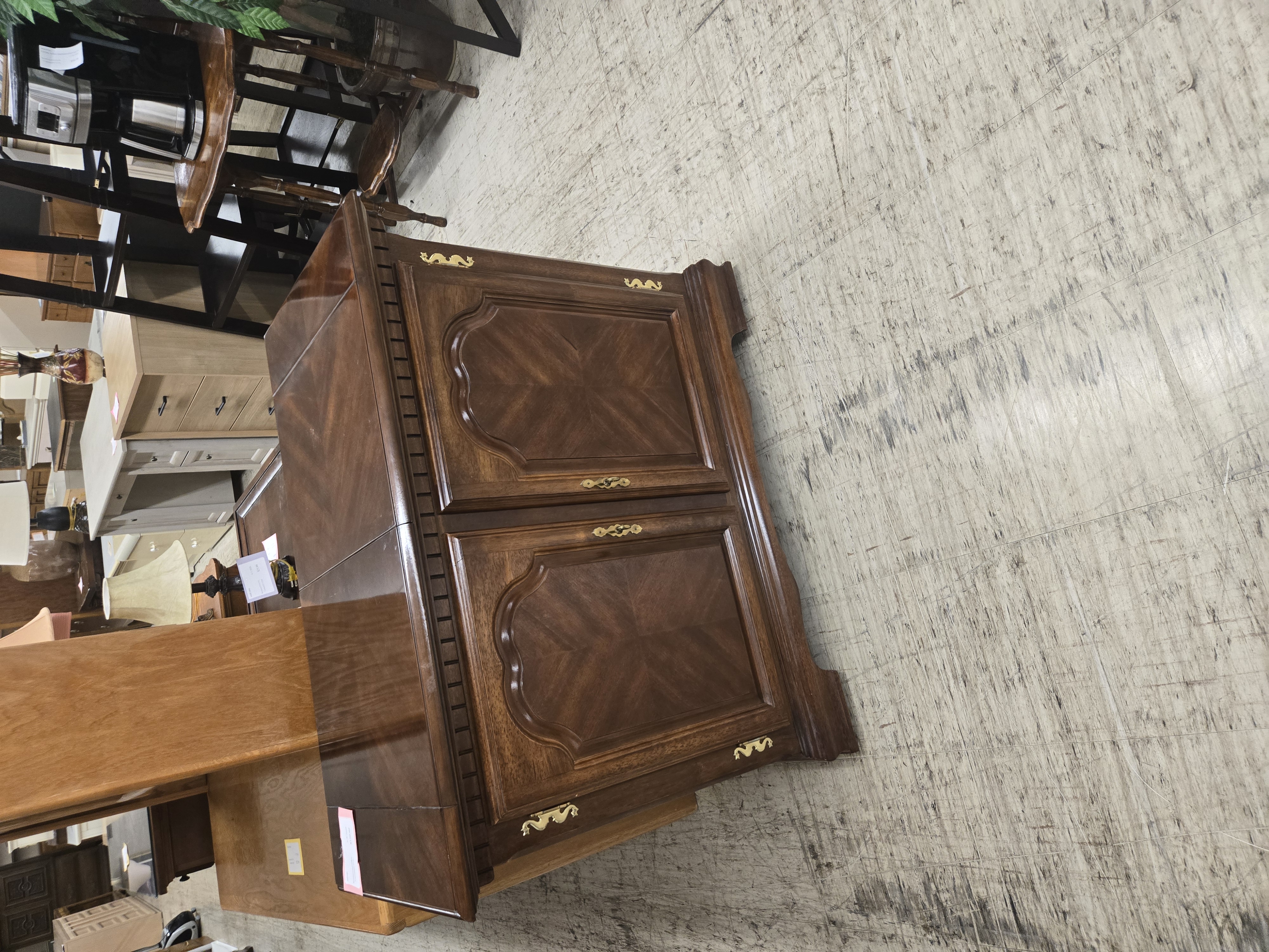 Cherry Server w/wheels - Pre-loved furniture Central Florida