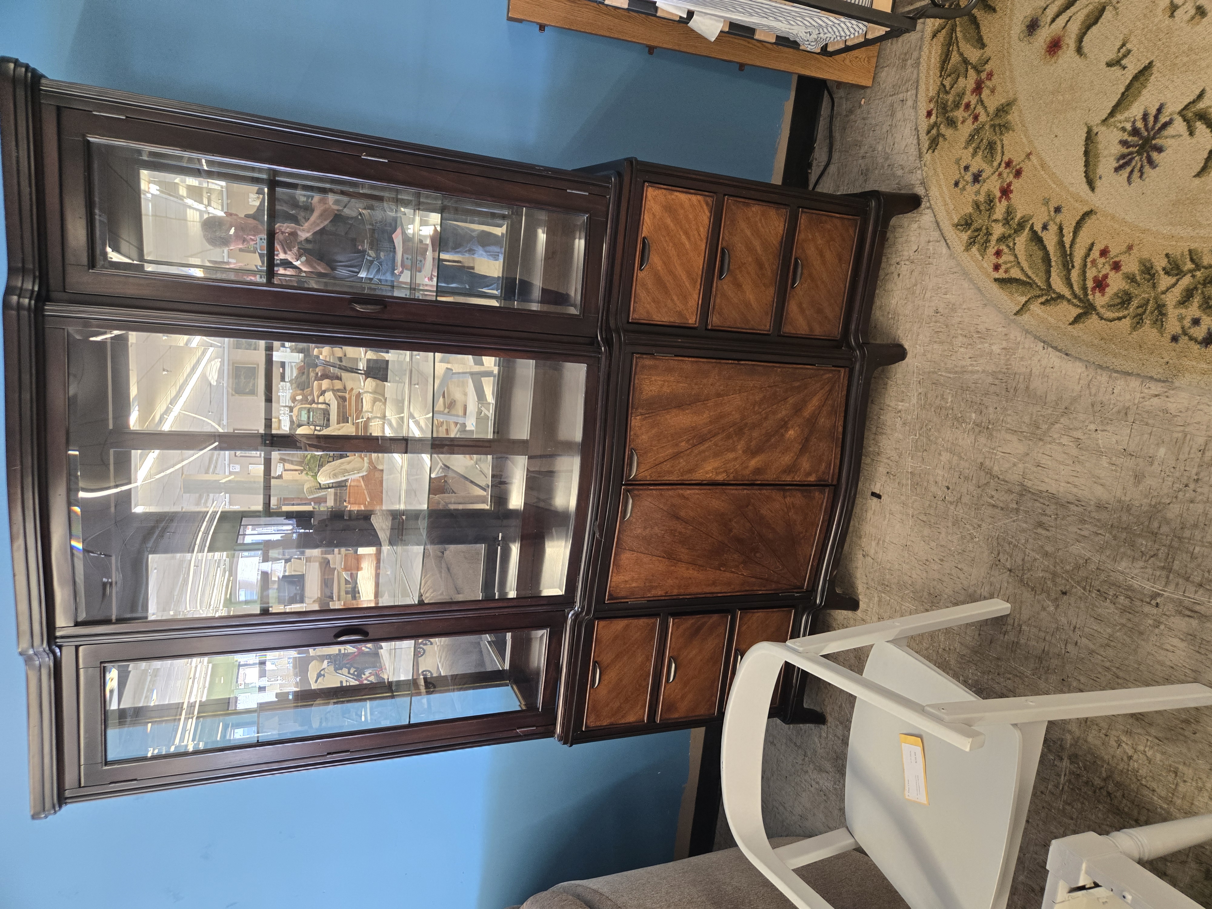 2 piece hutch - Pre-loved furniture Central Florida