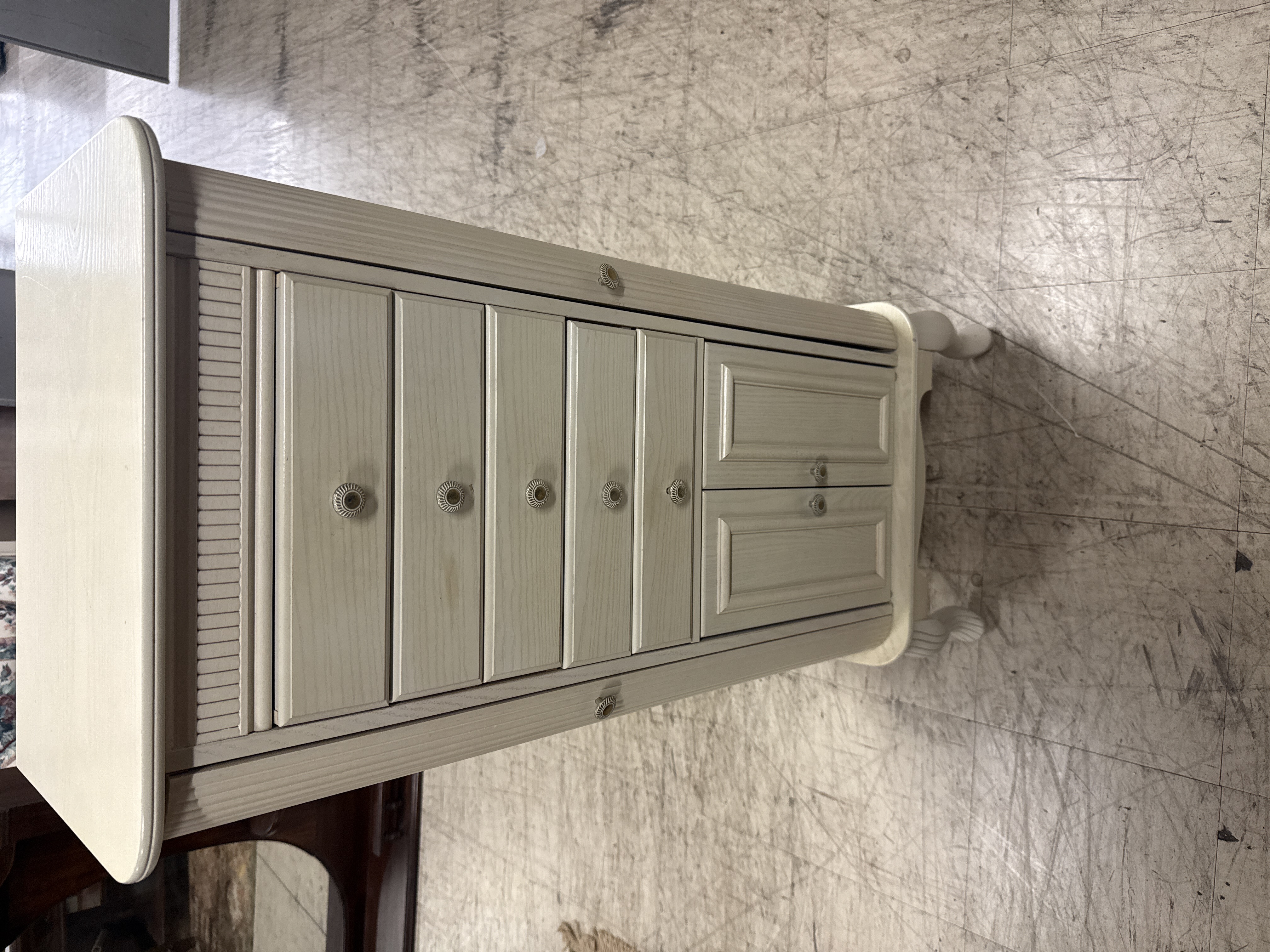 White Jewelry Cabinet - Pre-loved furniture Central Florida