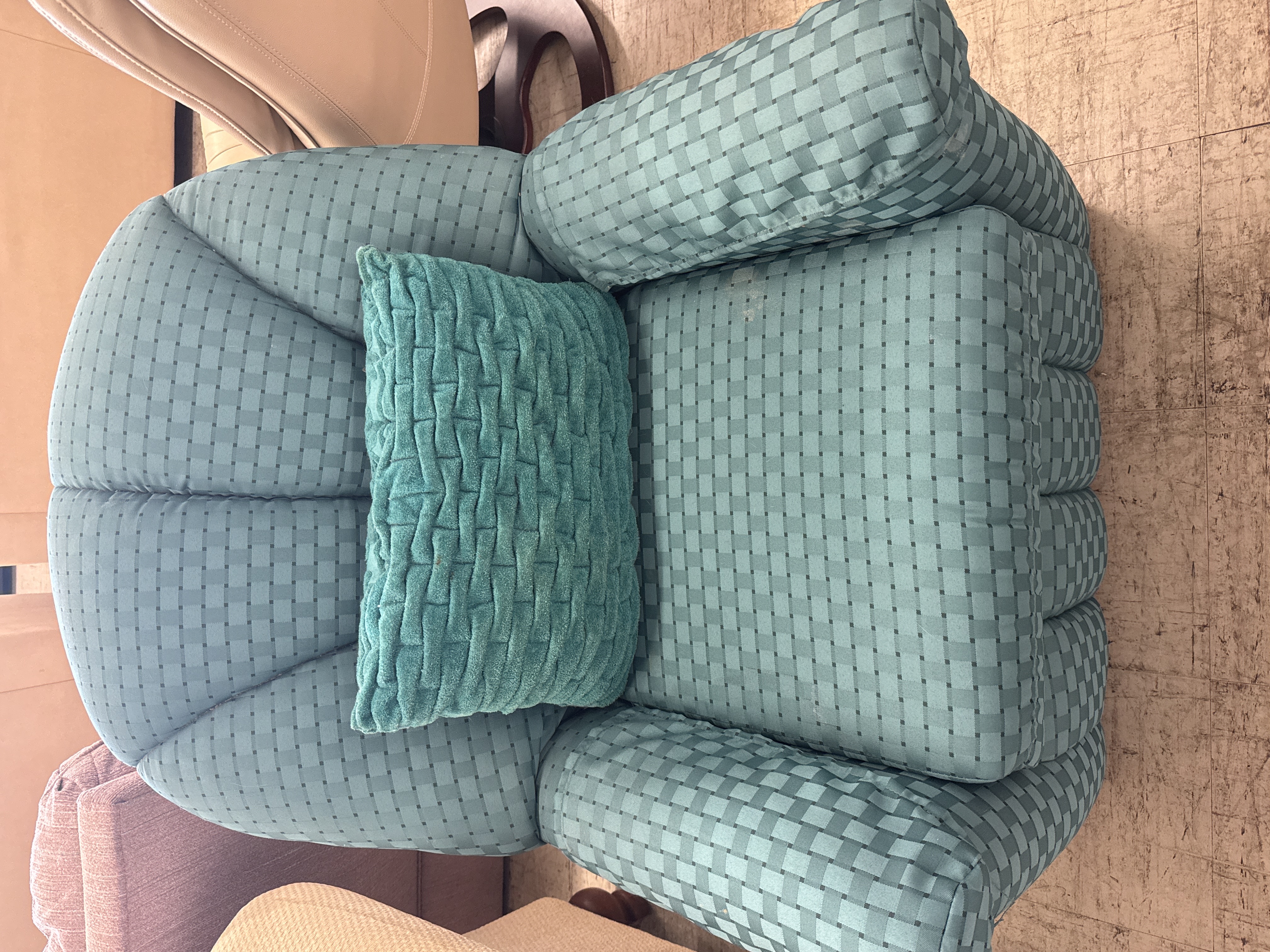 Green Swivel Upholstery Chair