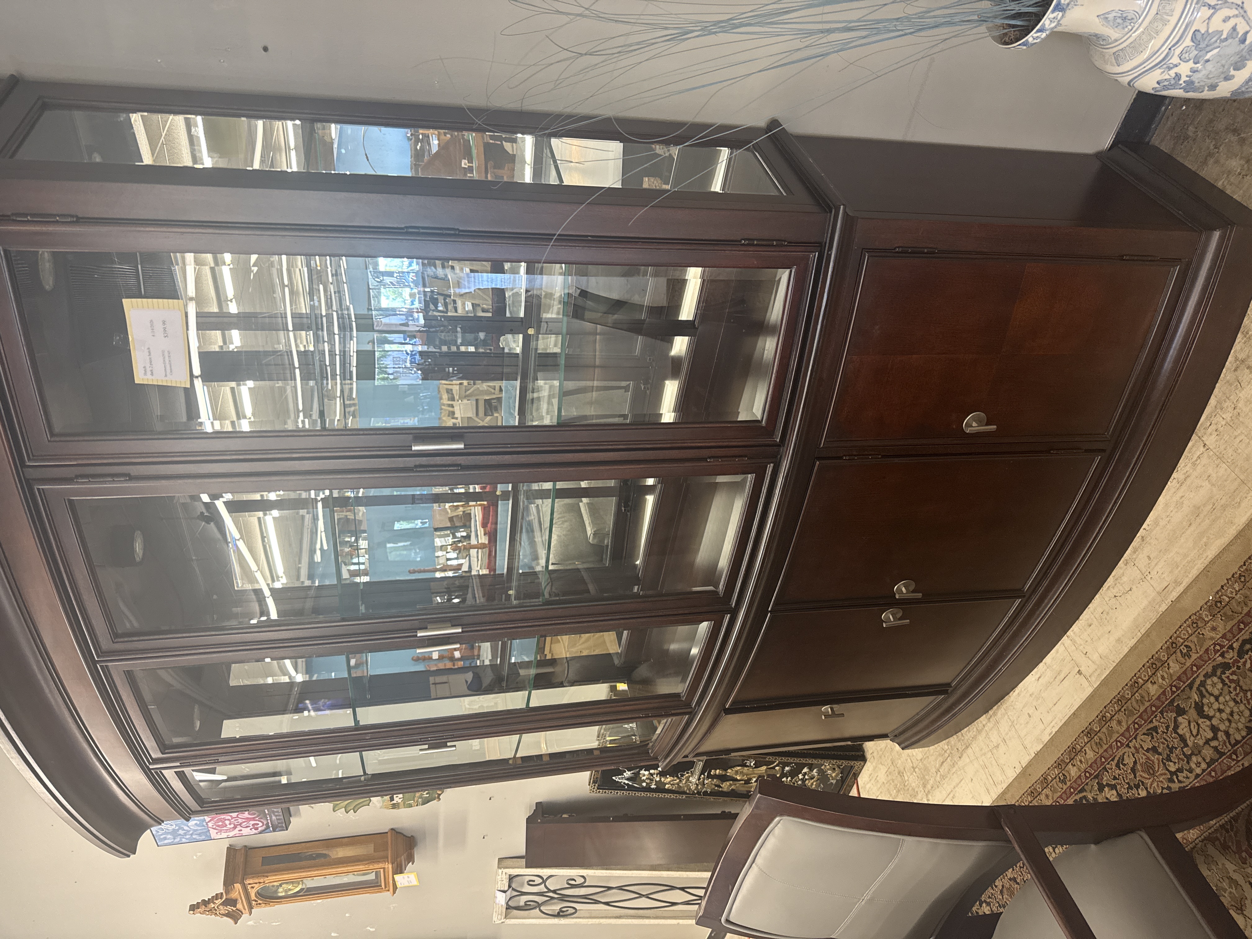 Dark 2 Piece Hutch — photo 1
