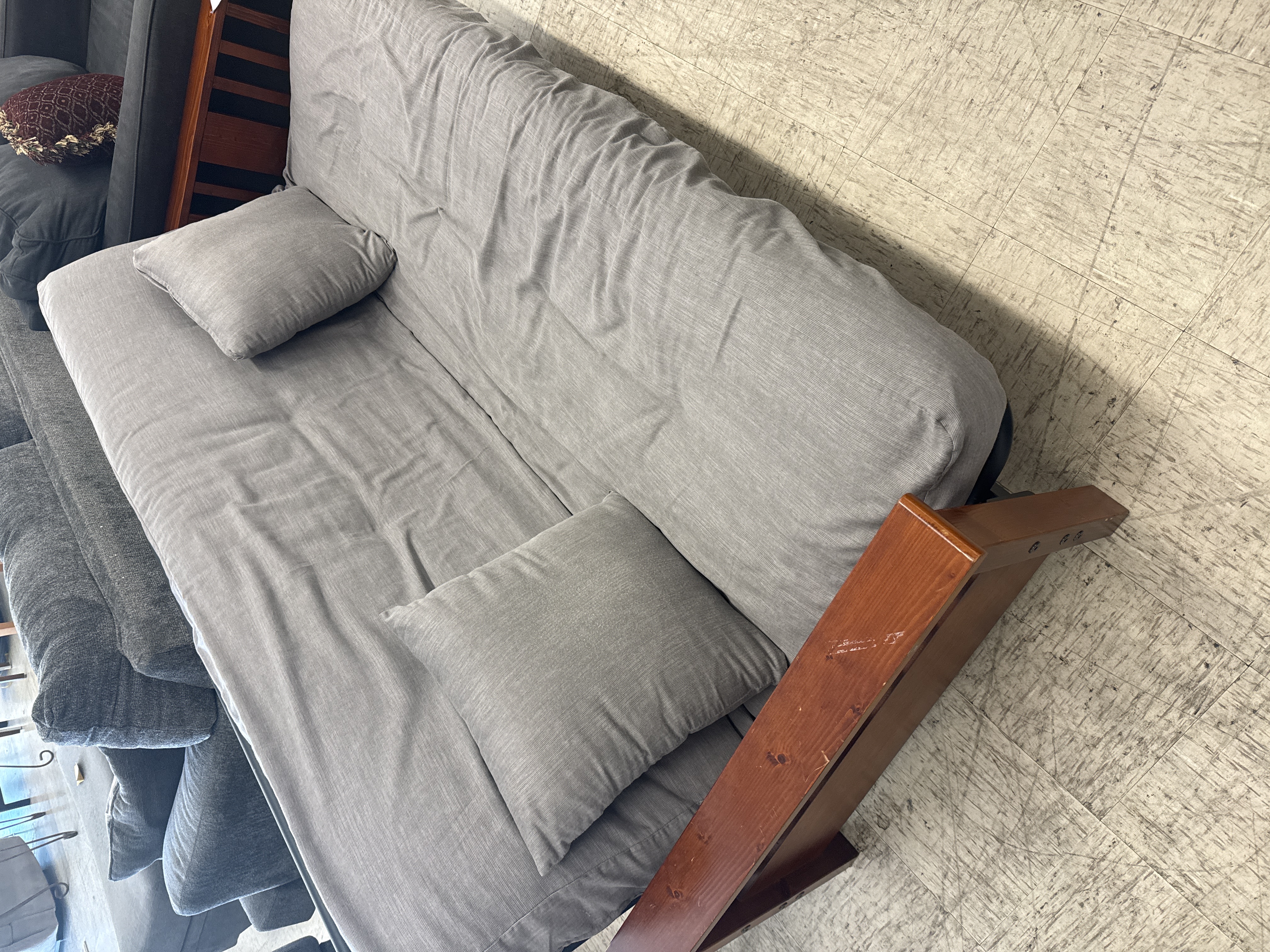 Gray Futon - Pre-loved furniture Central Florida