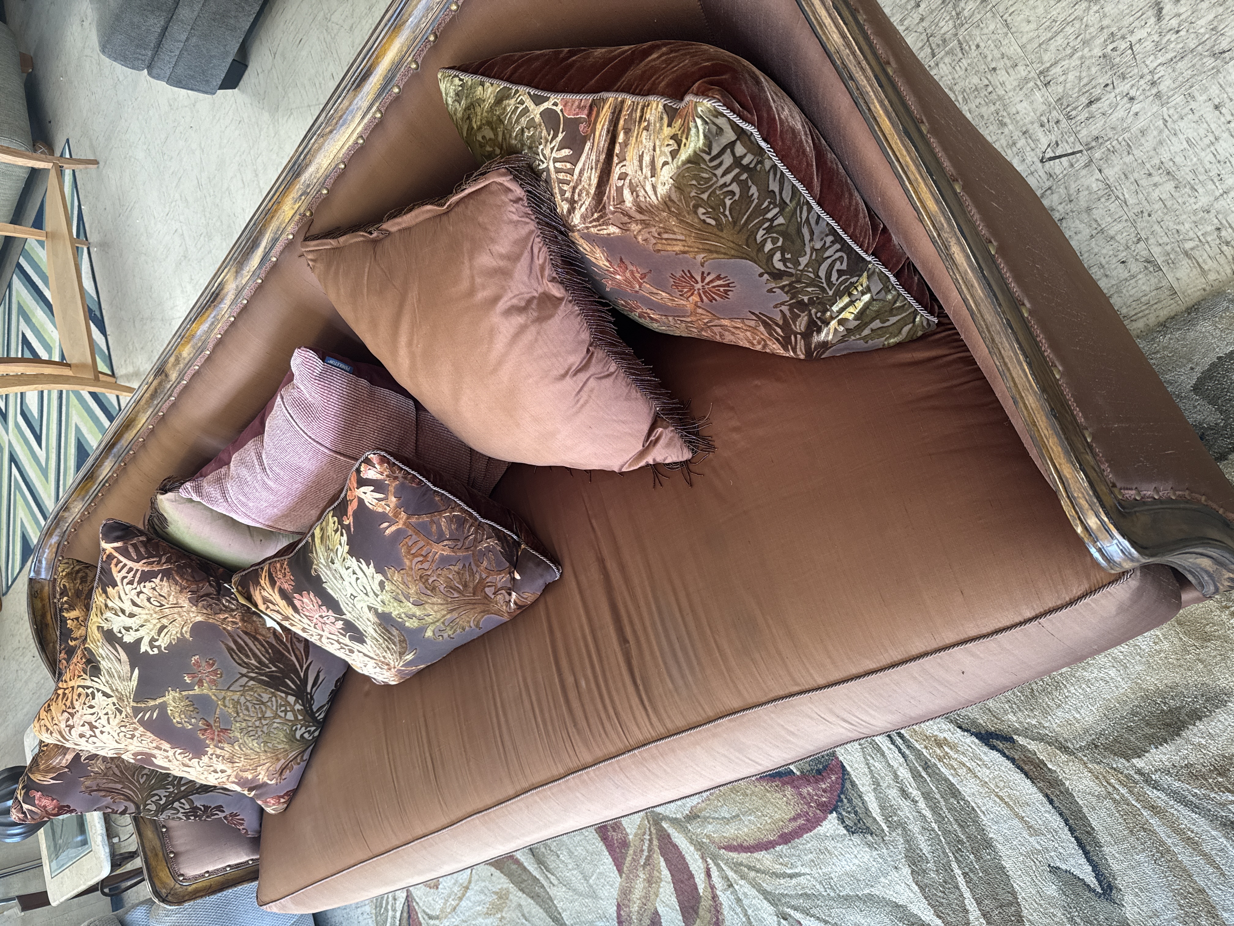 Brown Lounge Couch - Pre-loved furniture Central Florida