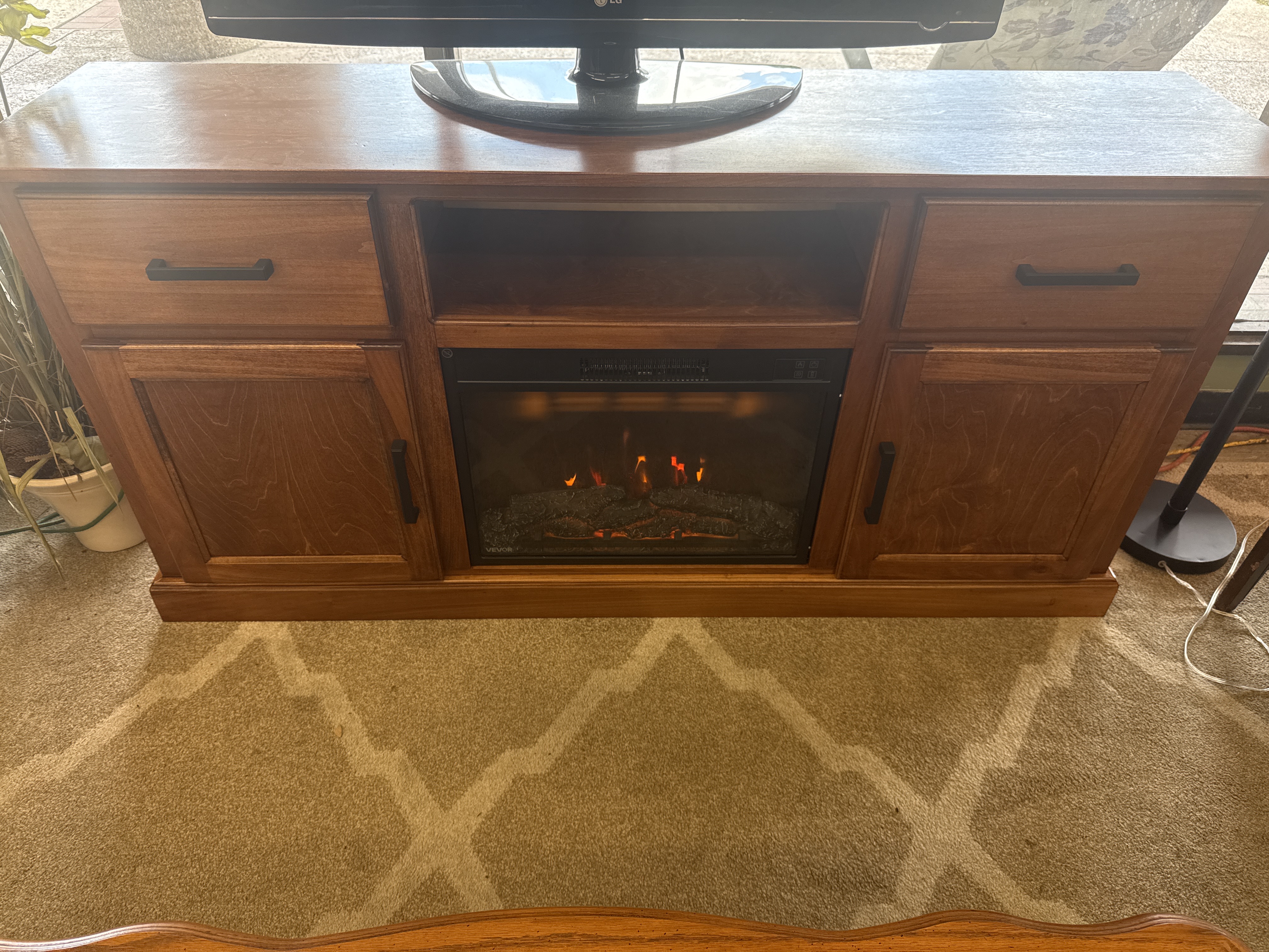 Real Wood Fireplace - Pre-loved furniture Central Florida