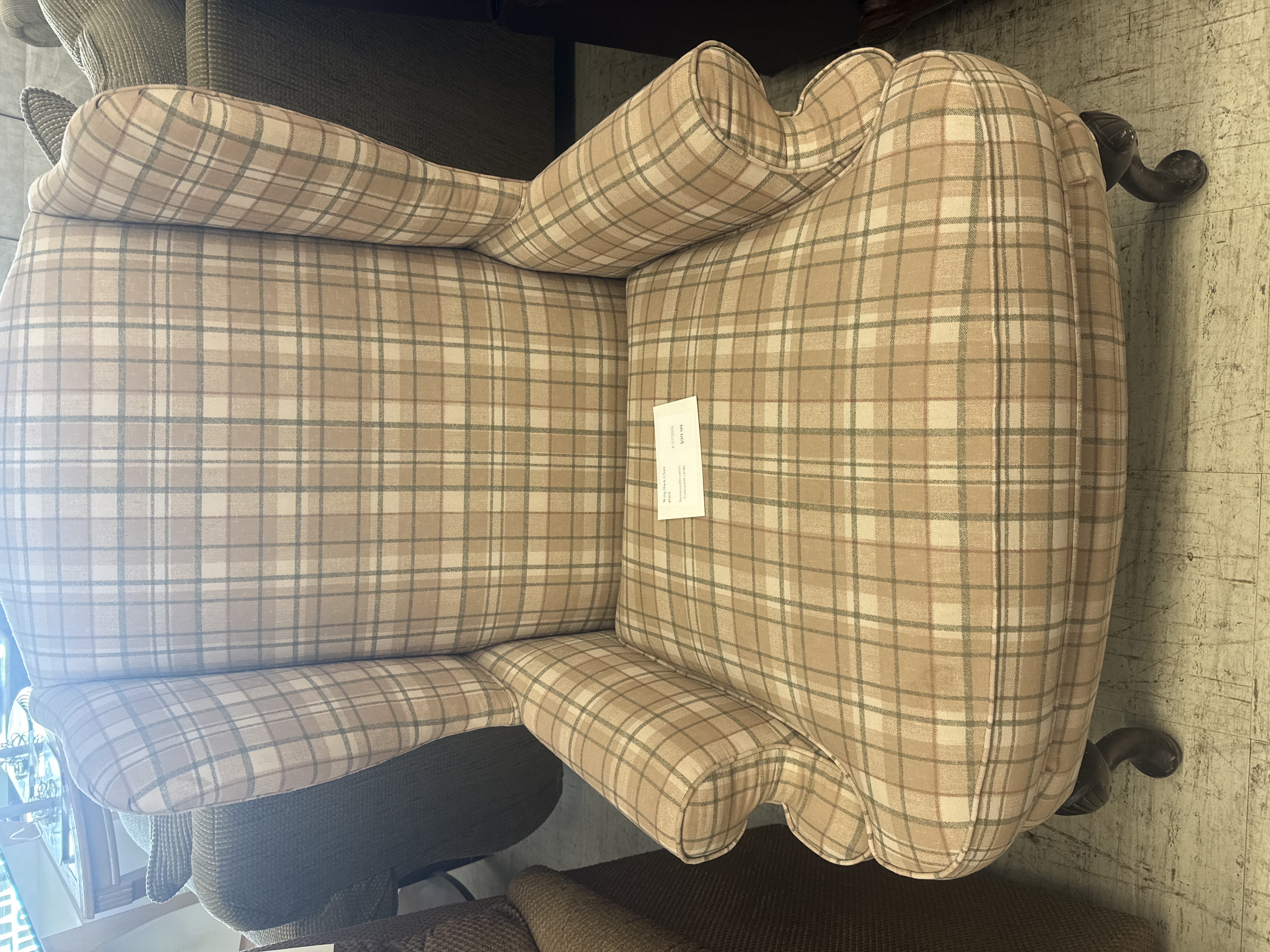 Wing Back Chair - Pre-loved furniture Central Florida