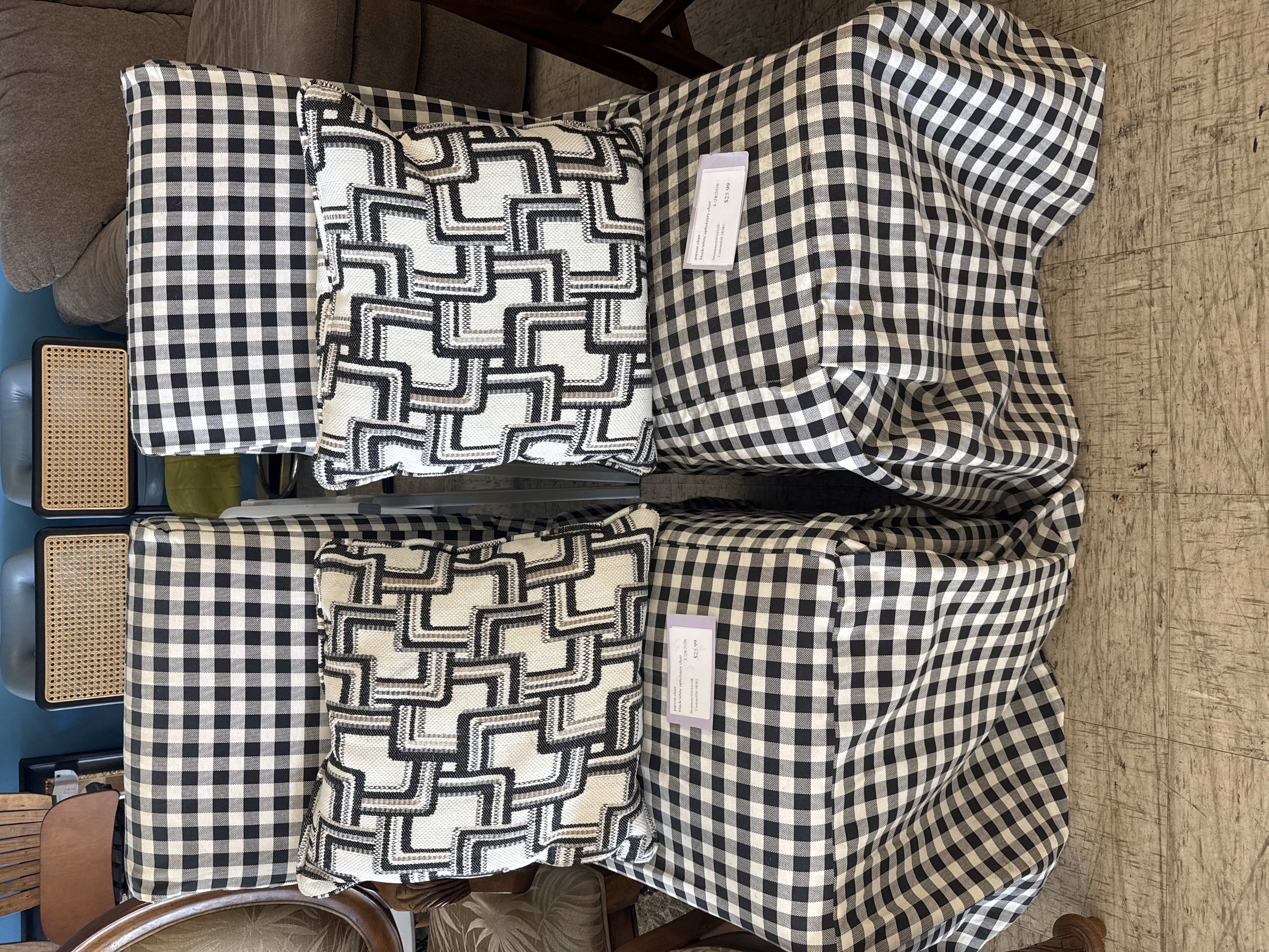 Black and White Chairs (set of 2)