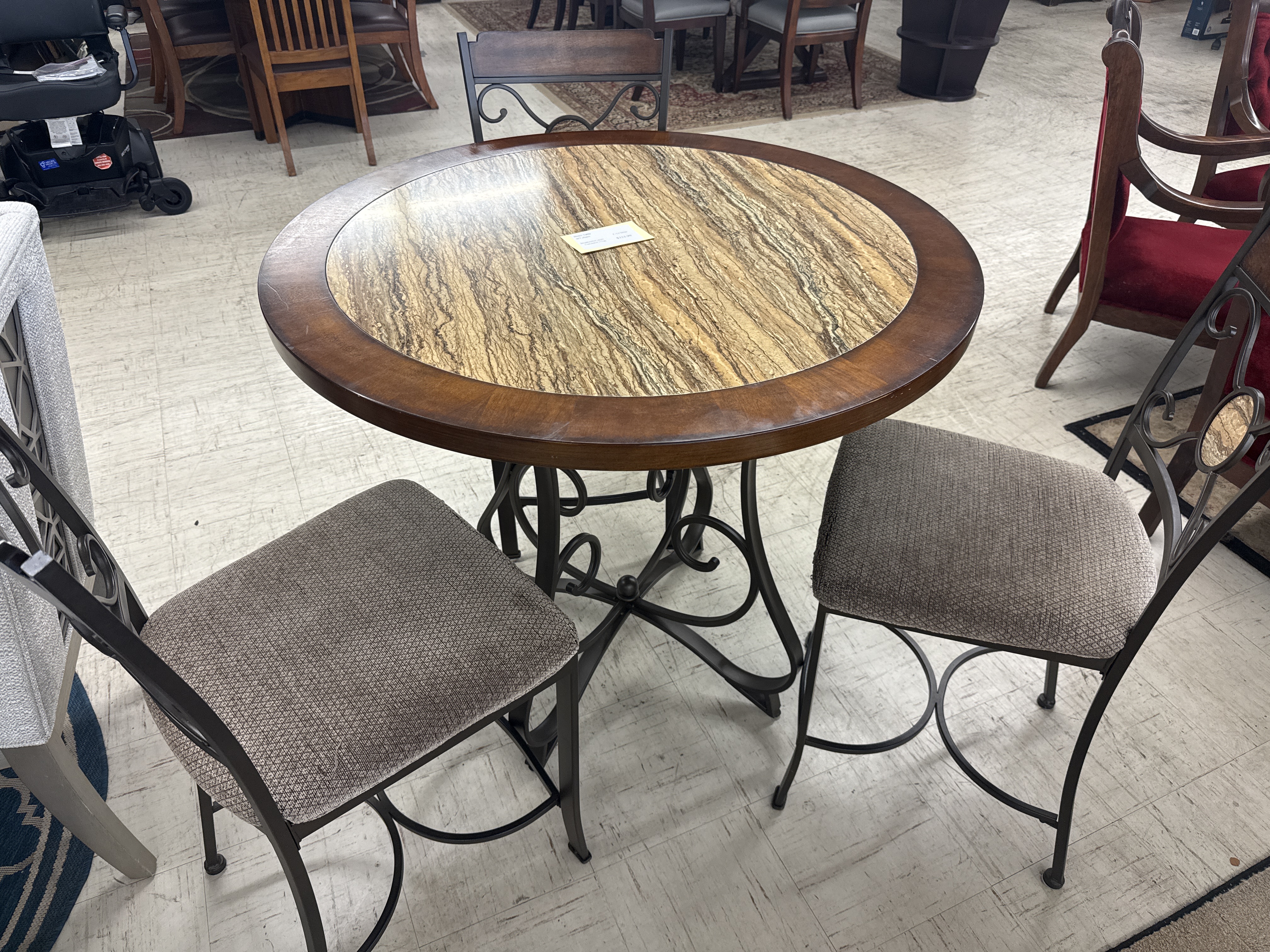 Bistro Table w/3 chairs - Consignment Furniture Central Florida Bistro Table w/3 chairs
